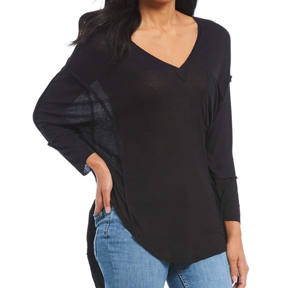 Free People Womens Golden Gate Sleeve T-Shirt